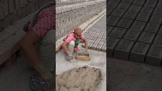Mud Brick Make #brick #bricks #handwork #soilwork #mudbrick  #handmake #brickmaking #youtubeshorts