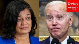 JUST IN: Pramila Jayapal Criticizes Biden's New Executive Order On Border Security