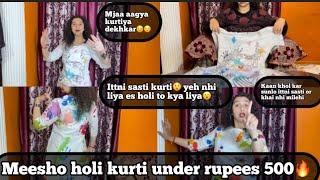 Viral trending meesho holi kurti vlog|| under rupes 300|| must try this holi outfit 