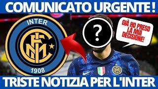 URGENTE! HA SORPRESO A TUTTI CON QUESTO! TRISTE NOTIZIA! INTERNAZIONALE NOTIZIE! #forzainter