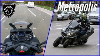 Peugeot Metropolis 400 Allure (2022) - Test Drive & Autobahn Top Speed POV