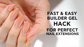 Fast & Easy Builder Gel Hack with @hannahroxnails - For Perfect Nail Extensions