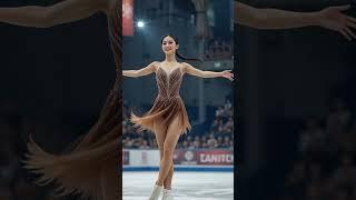 Stunning Figure Skater’s High-Leg Spiral Steals the Show! ️️ #Shorts