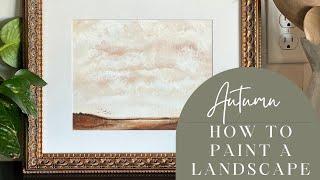 How to Paint a Stunning Autumn Landscape  | Step-by-Step Guided Painting Lesson