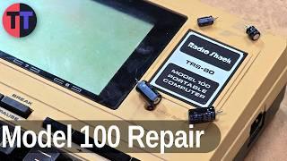 TRS-80 Model 100 Capacitor Replacement