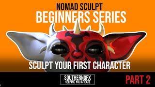 NOMAD FOR BEGINNERS – sculpting a character on the iPad – PART 2