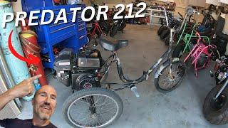 Is a Predator 212 fast on a three-wheel bicycle?  Tricycle