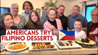 First time: AMERICAN FRIENDS TRY TRADITIONAL FILIPINO DESSERT | Pinoy Food