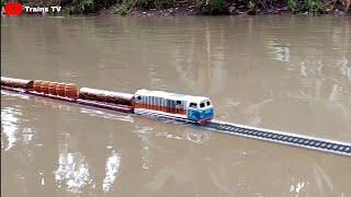 Trains vs Deep Water – BeamNG.Drive -  Railking kereta api - Railfans Live - Drama kereta api