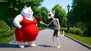  The Love Tale of Fat Cat and Skinny Cat A Love Story You’ll Never Forget #cat #kitten