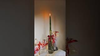 Christmas tree Candle ️ #creative #diy #christmas #handmade #shorts #craft #newyear #satisfying