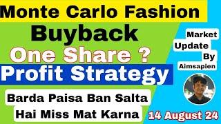 Monte Carlo Fashion Buyback | Monte Carlo Fashion One Share Strategy | Aimsapien