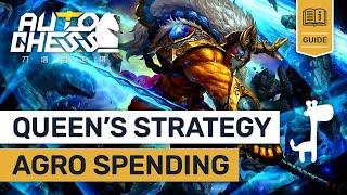 QUEEN TEMPO STRATEGY Dota Auto Chess ADVANCED AGGRESSIVE SPENDING GUIDE | Win Streaks