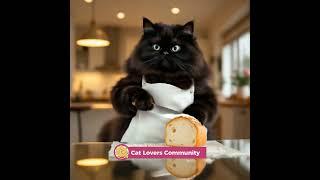 The Sweetest & Cutest Kitty In The World  #catloverscommunity #catchef