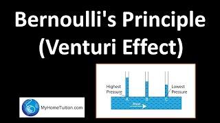 Bernoulli's Principle (Venturi Effect) | Pressure