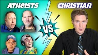 4 Atheists - 1 Christian - DEBATE SHOWDOWN