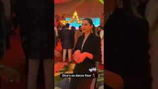 Mahira Khan, Kubra Khan and Momal Sheikh on the dance floor at wedding function last night 