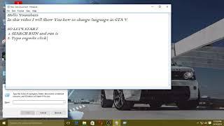 How to change language in GTA V