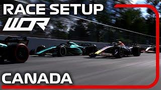 WOR F1 23 CANADA - Qualify Lap + RACE Setup 