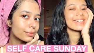 MY SELF CARE SUNDAY ROUTINE | HAIR,SKIN,BODY| ANURIKA DAS|