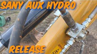 Sany Mini Excavator Aux Hydraulic Release