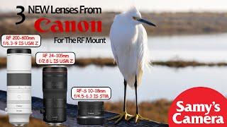 First Look At 3 New Canon Lenses For The RF Mount