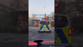 Polizei Eskorte durch Köln! #polizei #police #feuerwehr #ambulance