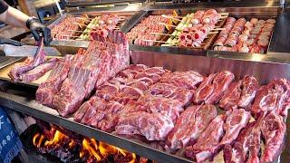 Selling 15 tons of Lamb a Month! High-quality Korean Lamb Barbecue - Korean street food