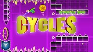 Geometry Dash. Уровень 9. Cycles.  Все монеты. All Coins.