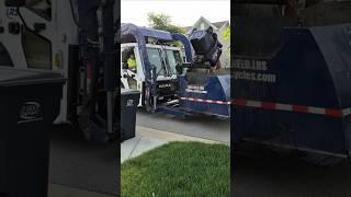 LRS garbage truck on recycle #garbagetruck