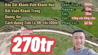 Bán Đất Vườn Khánh Vĩnh - đất vườn Xã Khánh Trung quy thoạch thổ cư  -Nha Trang Nhà Đất Khánh Hòa