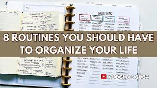 8 Routines You Need To Have for an Organized Life #vlogmas2024