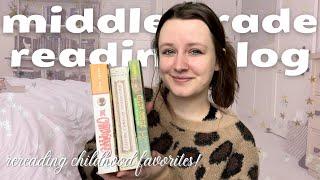 rereading childhood favorite books  || middle grade READING VLOG