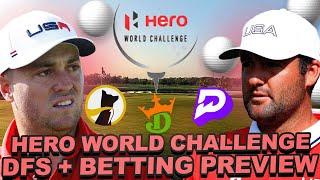 2024 Hero World Challenge DFS + Prop Preview : Weather, Modeling, Draftkings Core Plays + Outrights