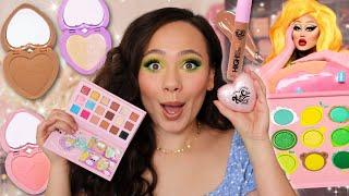 THE CUTEST MAKEUP BRAND EVER!! TESTING KIMCHI CHIC BEAUTY!