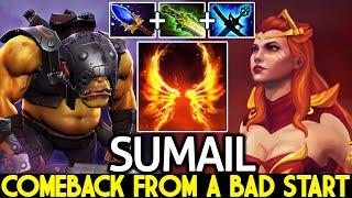 SUMAIL [Lina] Epic Comeback From a Bad Start Dota 2