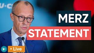 Reaktionen zum Ampel-Aus - Jetzt spricht Friedrich Merz