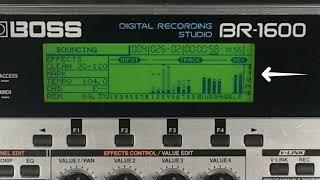 Boss BR 1600 How to Bounce Tracks