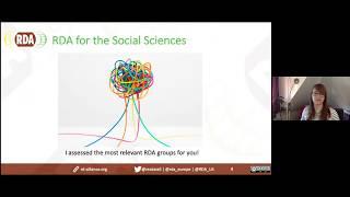 RDA For The Social Sciences & Humanities: Insights From The RDA Europe Domain Ambassadors - Webinar
