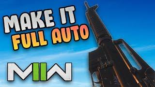 HOW TO MAKE THE M16 FULL AUTO IN MW2