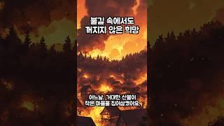 불길 속에서도 꺼지지 않은 희망