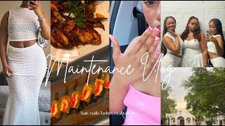 Dec Maintenance Vlog || Hair, Nails, Cluster lashes, Going out, Makeup etc. SOUTH AFRICAN YOUTUBER