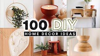 100 DIY HOME DECOR IDEAS + HACKS You Actually Want To Make!  (Full Tutorials)