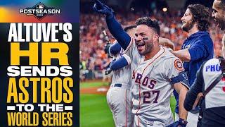 José Altuve SENDS ASTROS TO WORLD SERIES with 2-run home run!