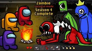 Season 4 Complete - Survival Mode  Rainbow Friends Among Us Zombie