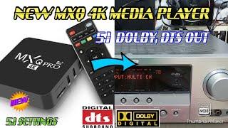 MXQ 4K MEDIA PLAYER 5.1 DOLBY DTS OUT SETTINGS IN TAMIL