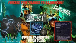 Andys Razor Wing poison Spiritborn build oneshots PIT 120! Diablo4 season6 Endgame Guide