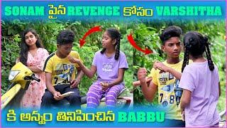 Sonam పైన Revenge కోసం Varshitha కి అన్నం తినిపించిన Babbu | Pareshan Boys1