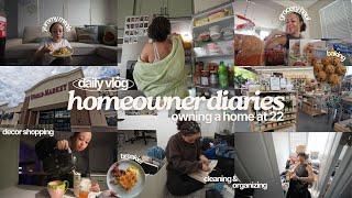 weekly vlog: days in my life owning a home at 22 | decorating, hauls, baking + shopping