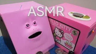 ASMR SATISFYING FUNNY FACE EATING COIN #TRENDING